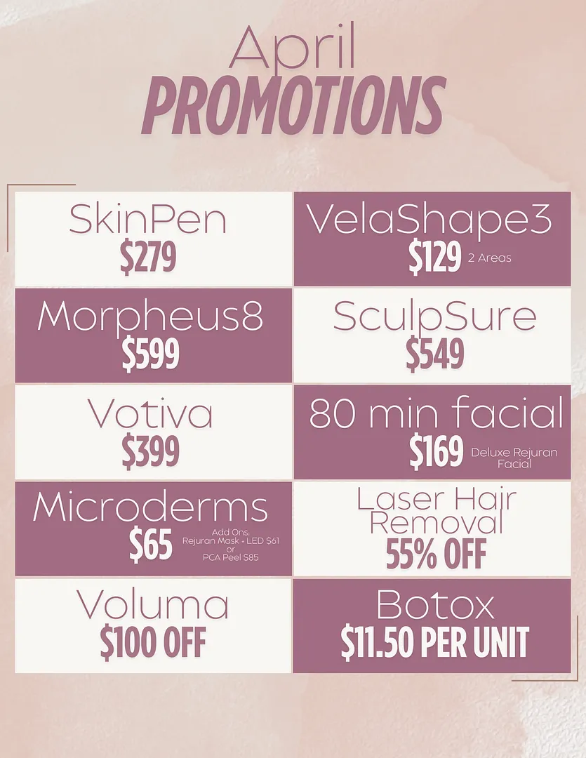 April Promotions!
