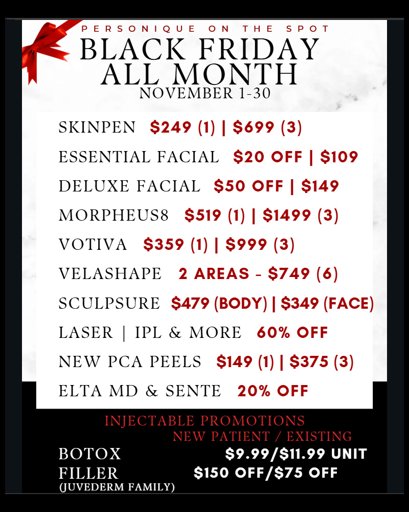 Black Friday Specials, November 2025